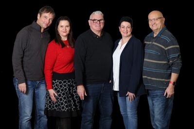 von links: Thomas Schulze, Sonja Battenberg, Volker Zeidler, Tanja Daum, Stefan Trömer